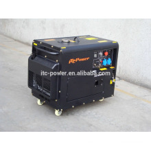 7KW silent electric three phase air-cooled diesel generator with digital panel